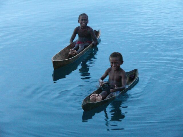 Children Canoes