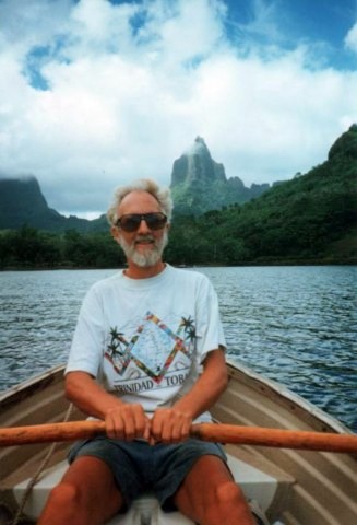 Moorea, Society Islands - Jerry Rowing