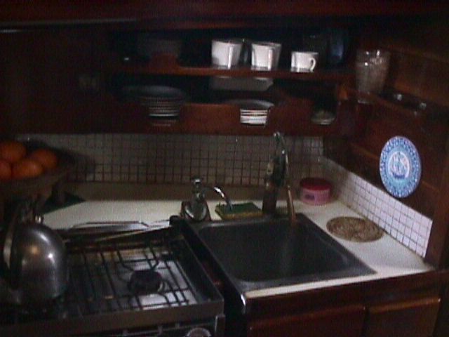 stove and sink