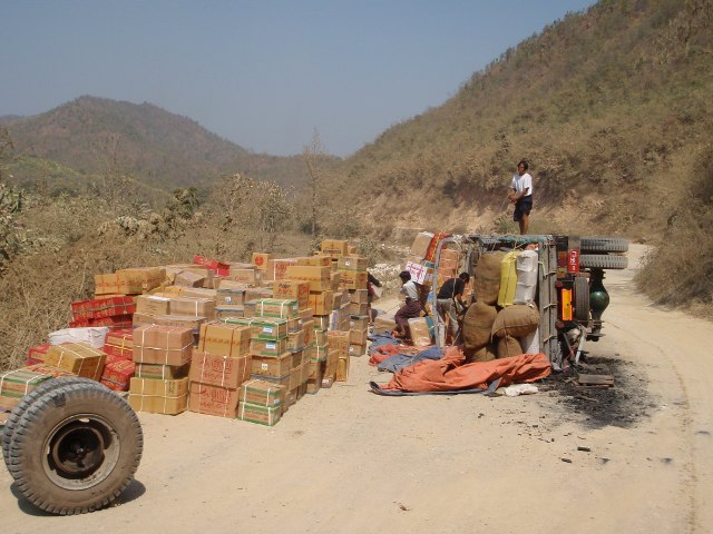 Overturned Truck