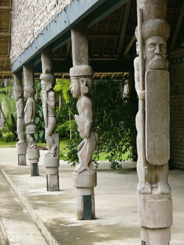 Carved House Posts