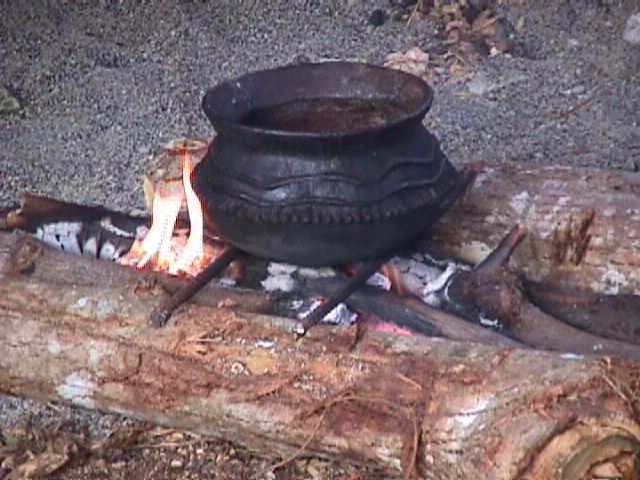 Pot Over Fire